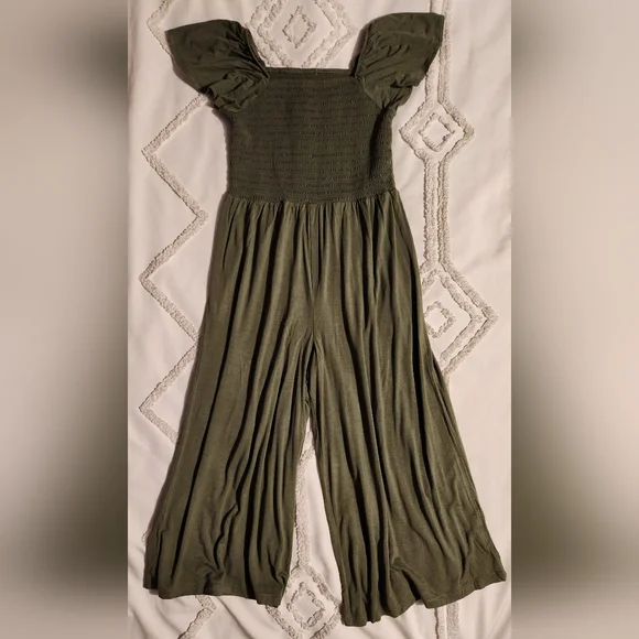 🛍2/$12 or 3/$15 1901 by Nordstrom Olive Jumpsuit, Girls' Size M(8/10) - Picture 1 of 12